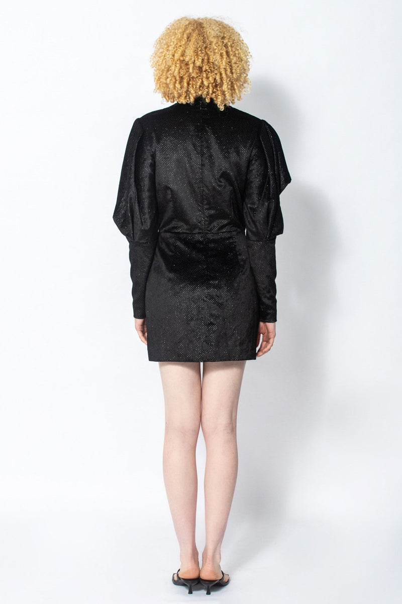 Limited Edition Giya black velvet mini dress - Judy Sanderson