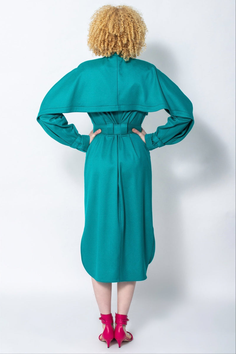 Ana viscose blend cotton trench dress - Judy Sanderson
