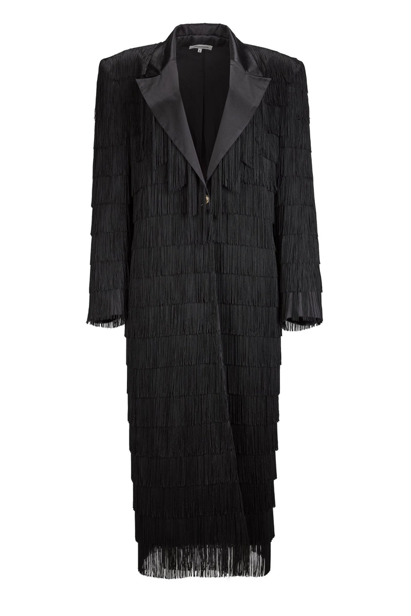 CLOE FRINGE COAT - Judy Sanderson