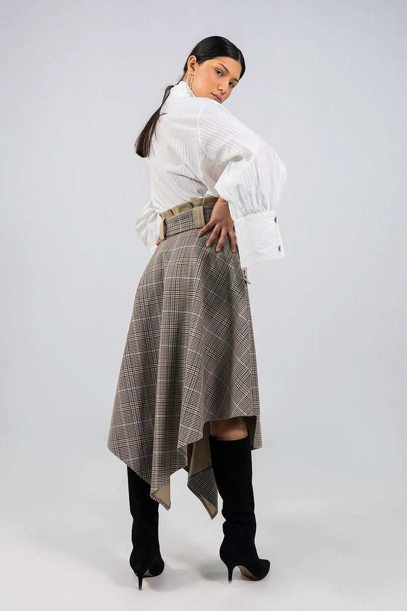 Harriet white oversized bow Blouse - Judy Sanderson