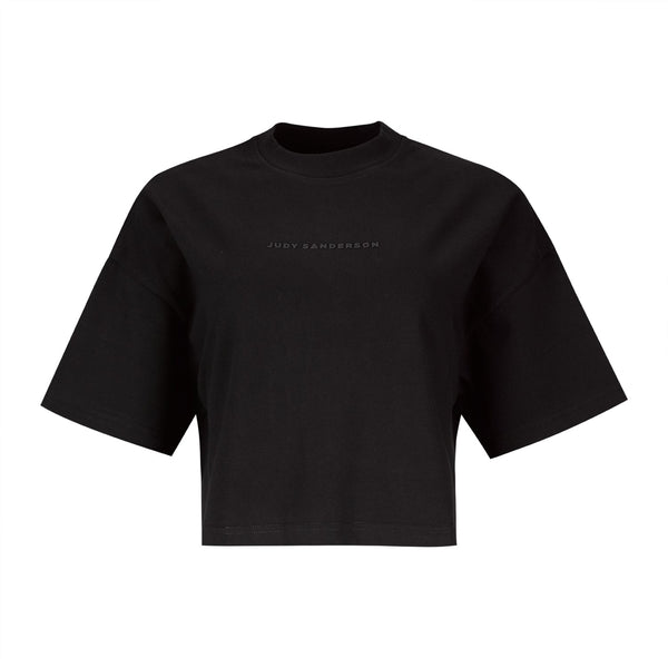 JUDY SANDERSON BLACK CROPPED OVERSIZE T-SHIRT - Judy Sanderson