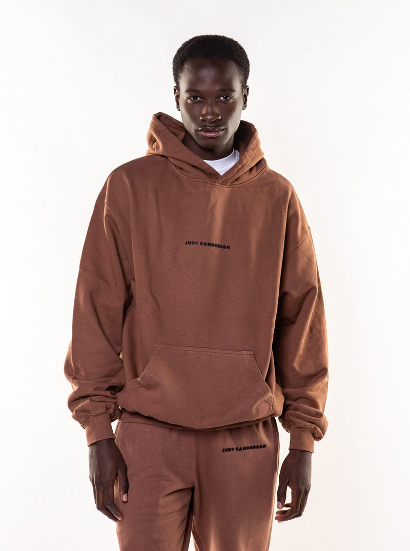 JUDY SANDERSON BROWN OVERSIZED HOODIE UNISEX - Judy Sanderson