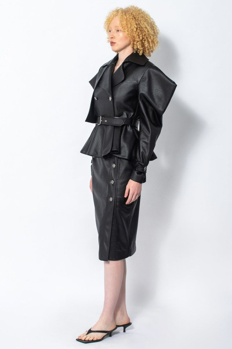 Limited Edition Tiyani vegan leather biker jacket - Judy Sanderson