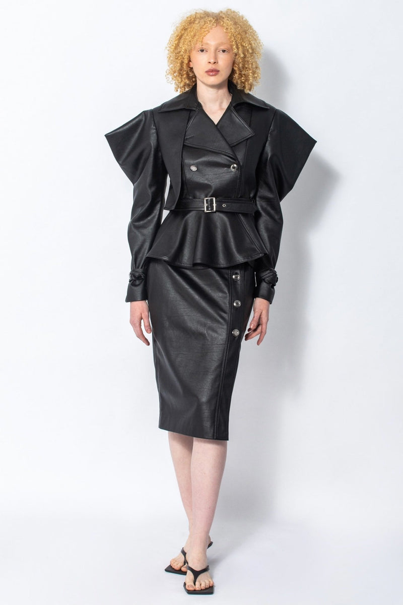 Limited Edition Tiyani vegan leather biker jacket - Judy Sanderson