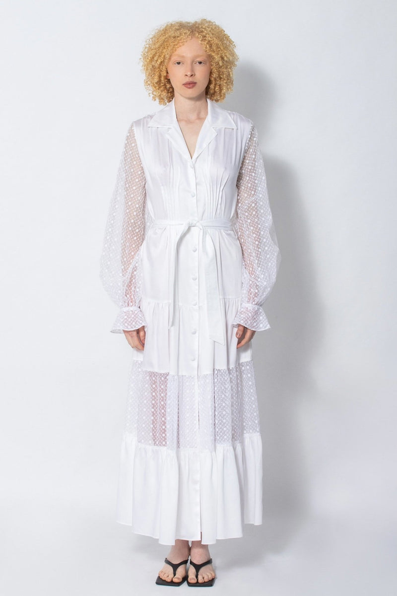 Limited Edition Xongisa white maxi dress - Judy Sanderson