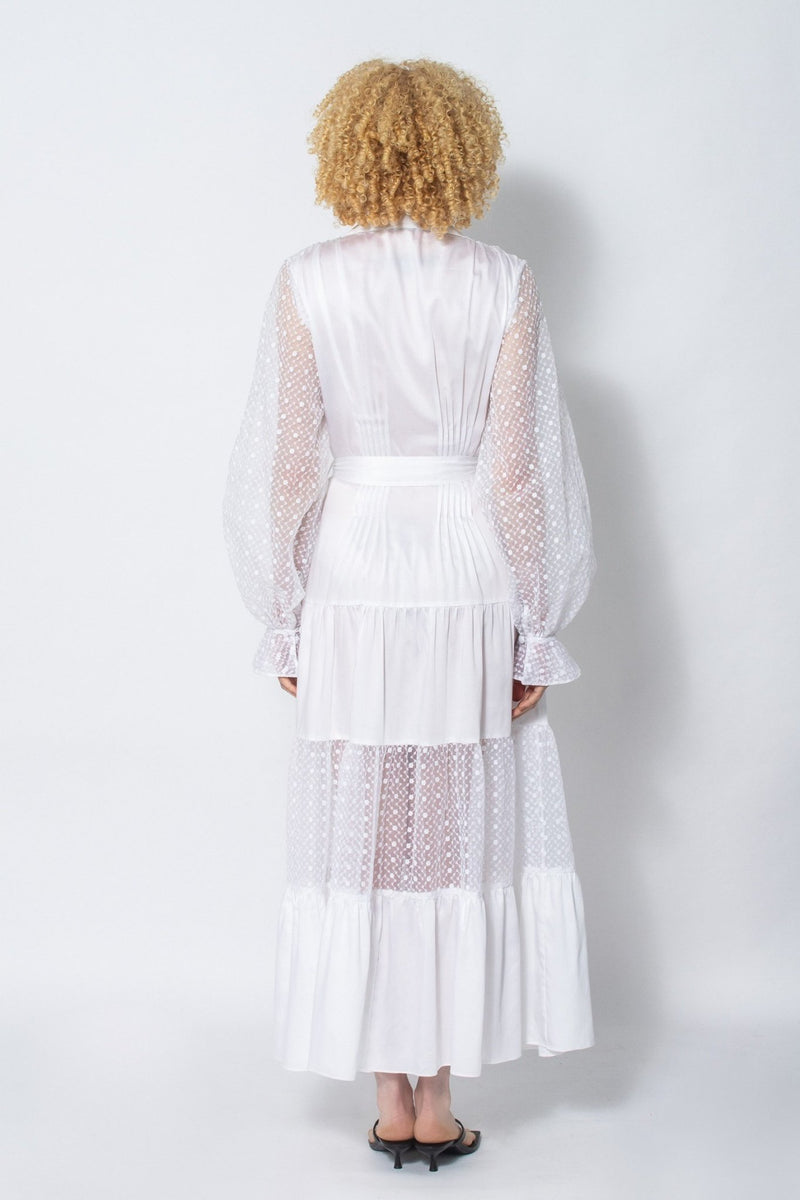 Limited Edition Xongisa white maxi dress - Judy Sanderson