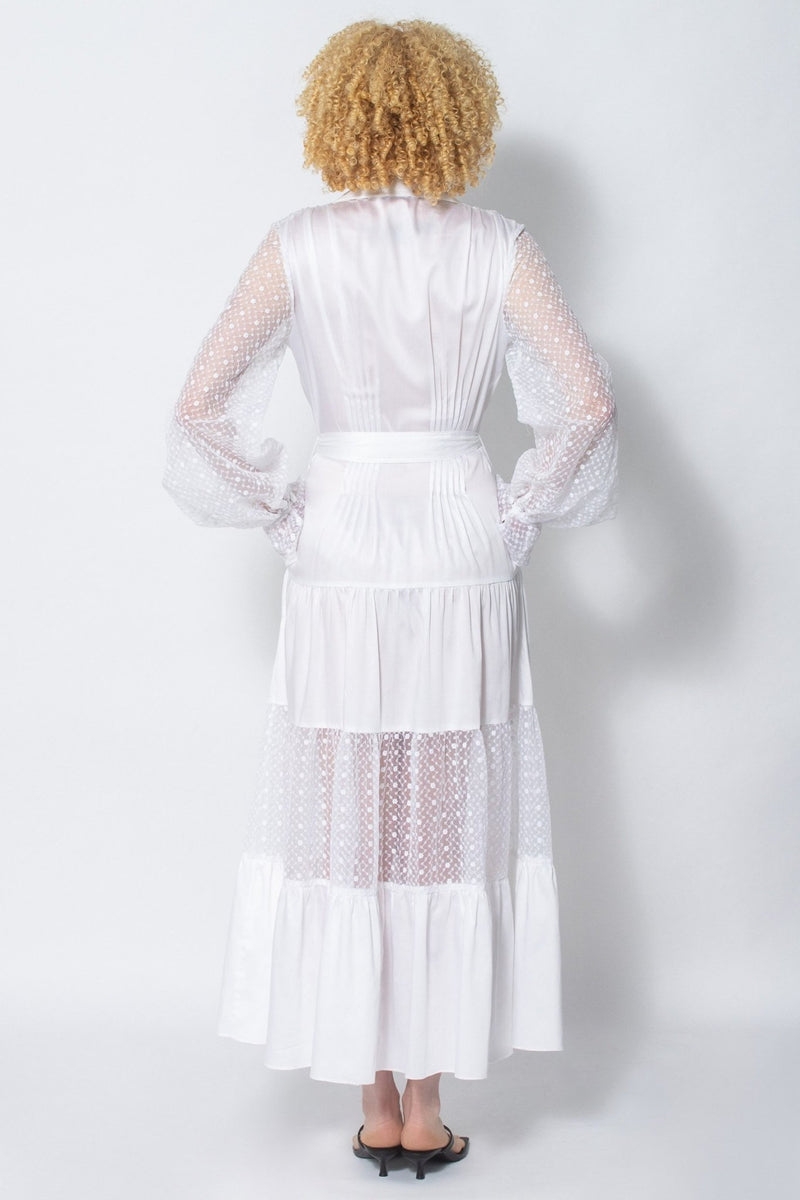 Limited Edition Xongisa white maxi dress - Judy Sanderson