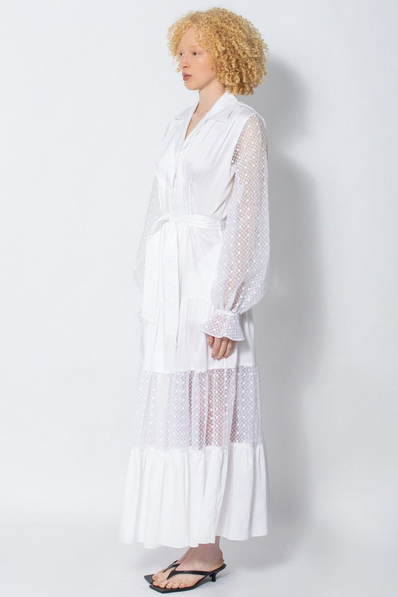 Limited Edition Xongisa white maxi dress - Judy Sanderson