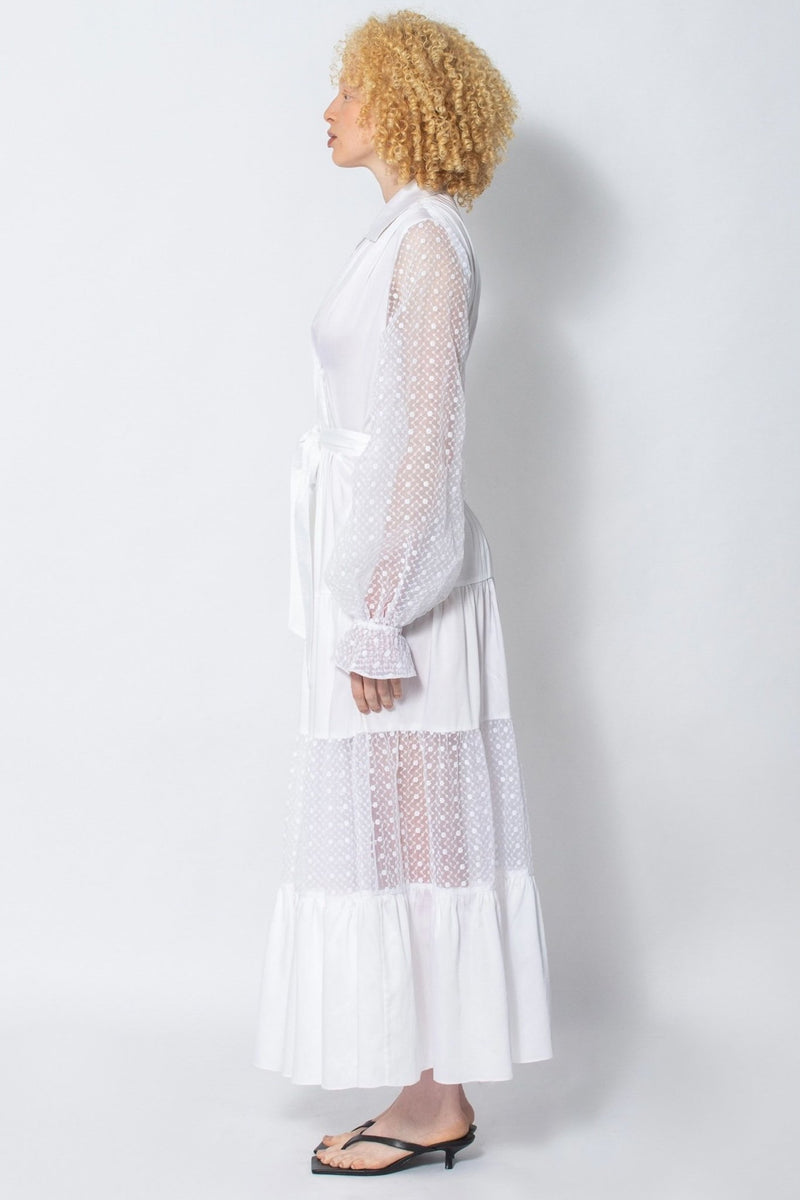 Limited Edition Xongisa white maxi dress - Judy Sanderson