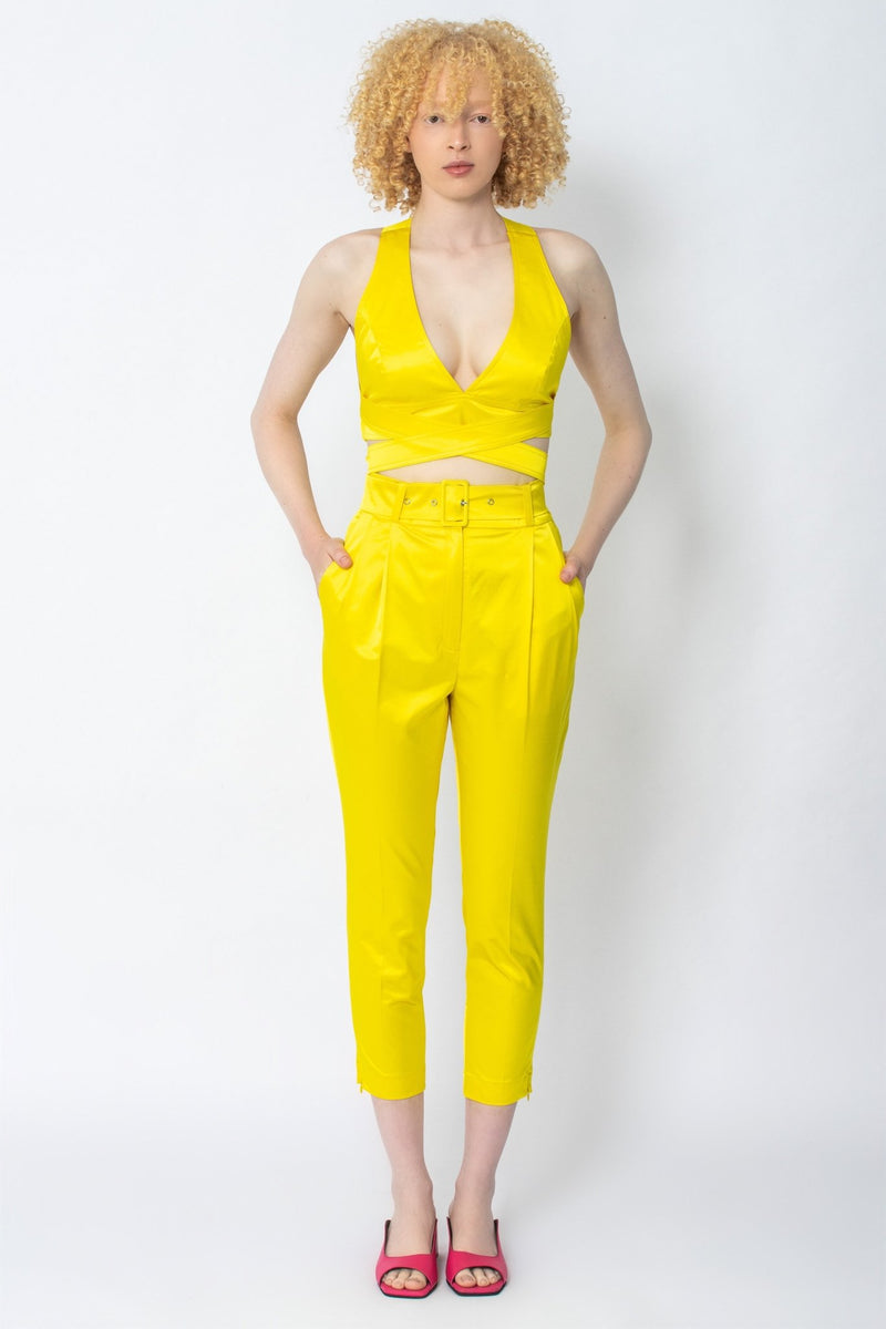 Mahahlwa yellow wrap bralette - Judy Sanderson