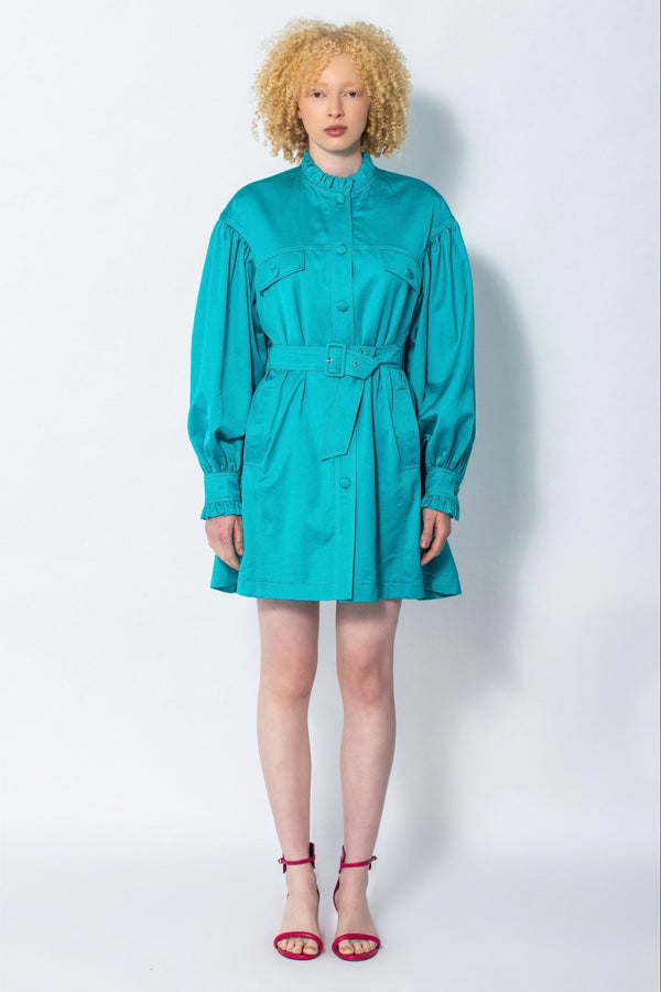 Makwerhu turquoise mini dress - Judy Sanderson