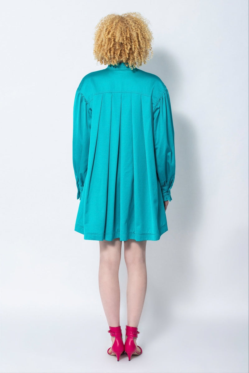 Makwerhu turquoise mini dress - Judy Sanderson