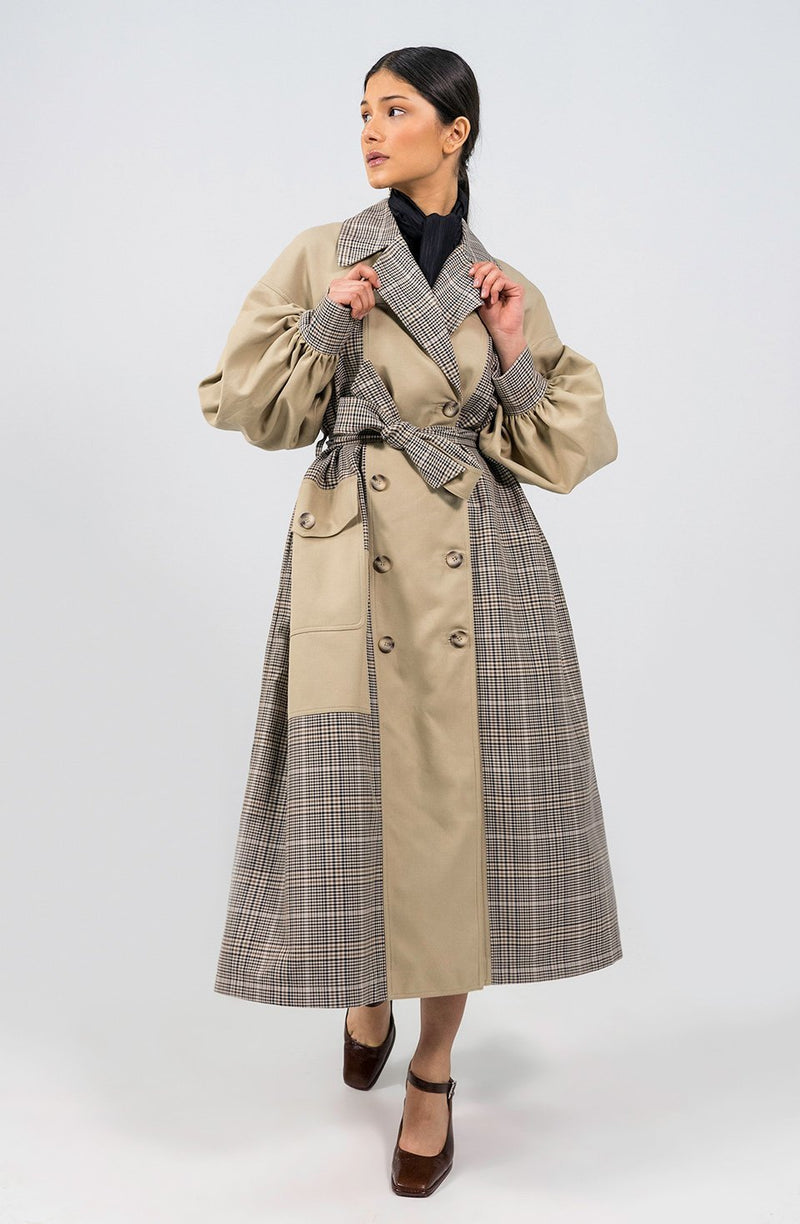 Mokgadi Oversized Cotton Drill Trench Coat - Judy Sanderson