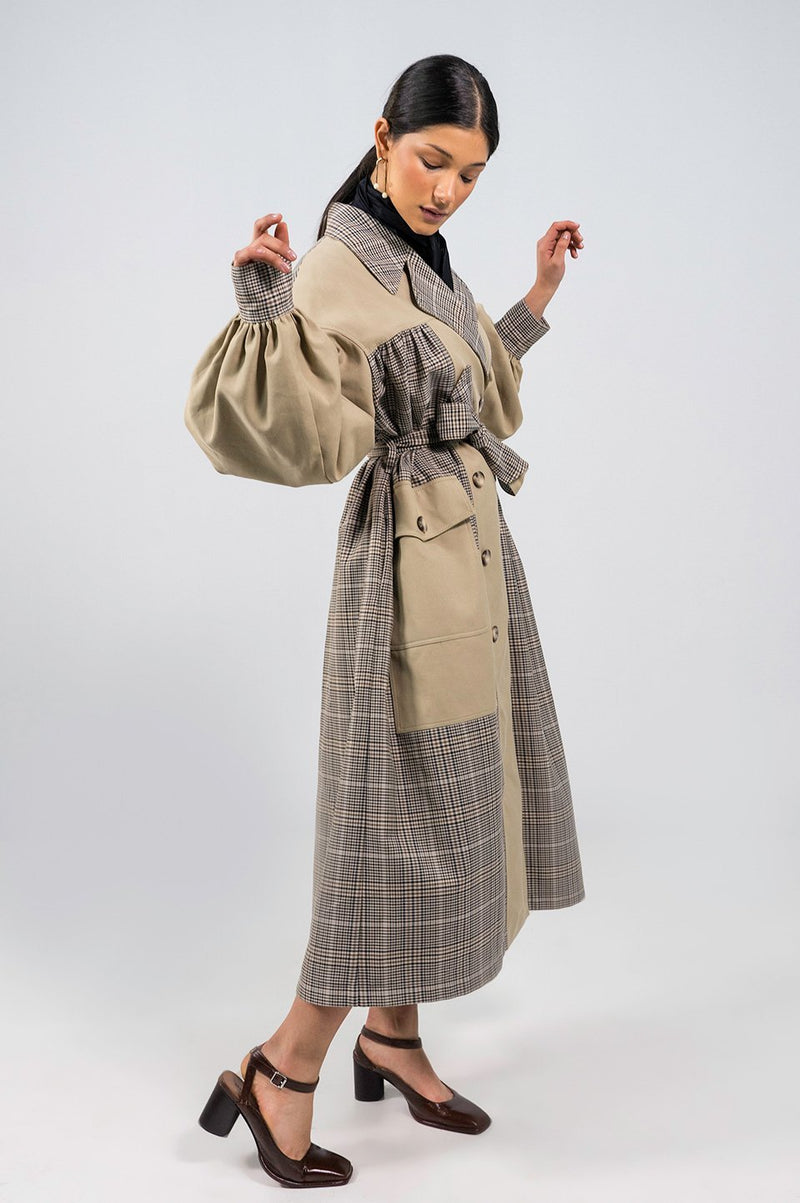 Mokgadi Oversized Cotton Drill Trench Coat - Judy Sanderson