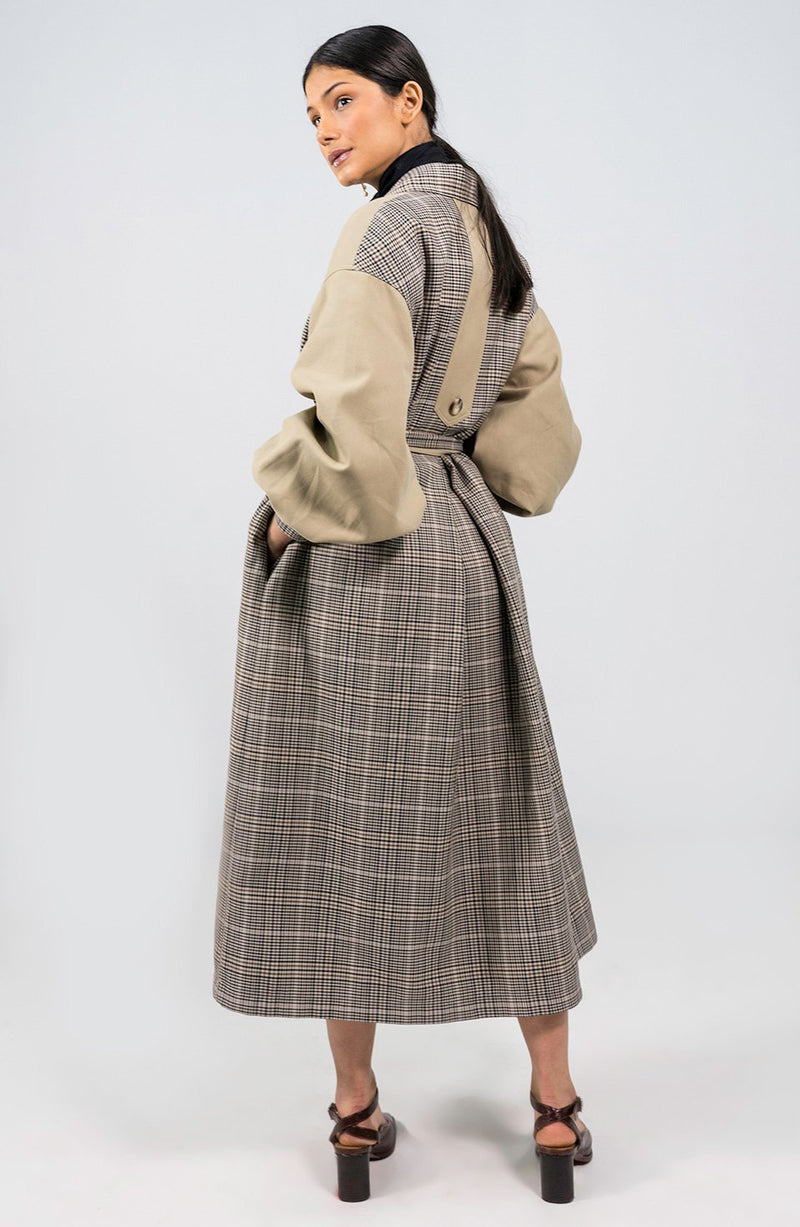 Mokgadi Oversized Cotton Drill Trench Coat - Judy Sanderson
