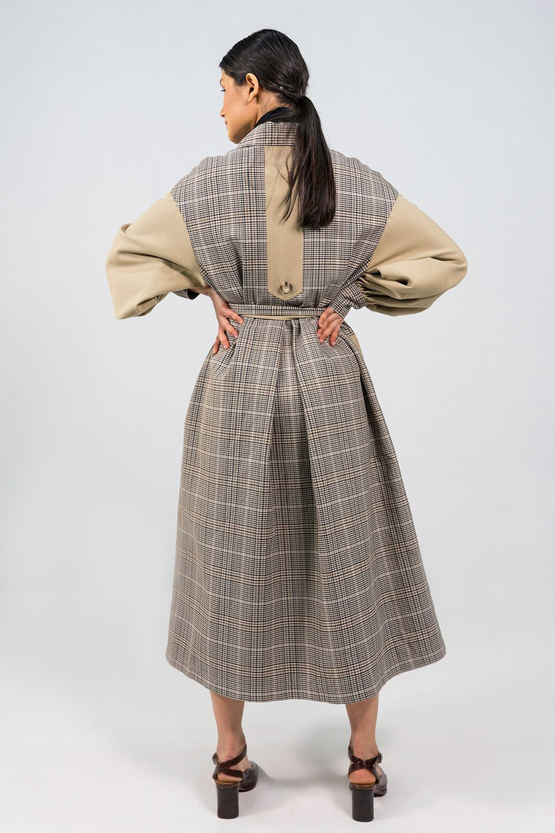 Mokgadi Oversized Cotton Drill Trench Coat - Judy Sanderson