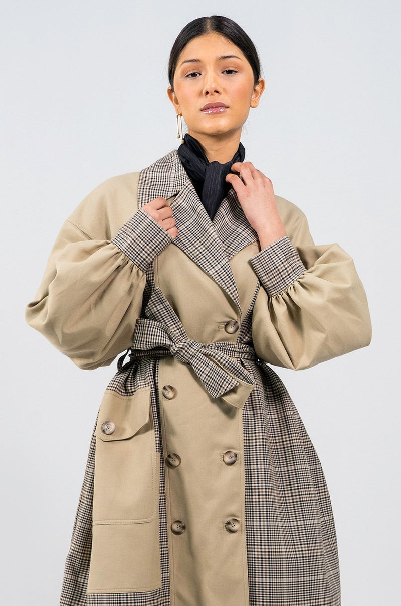 Mokgadi Oversized Cotton Drill Trench Coat - Judy Sanderson