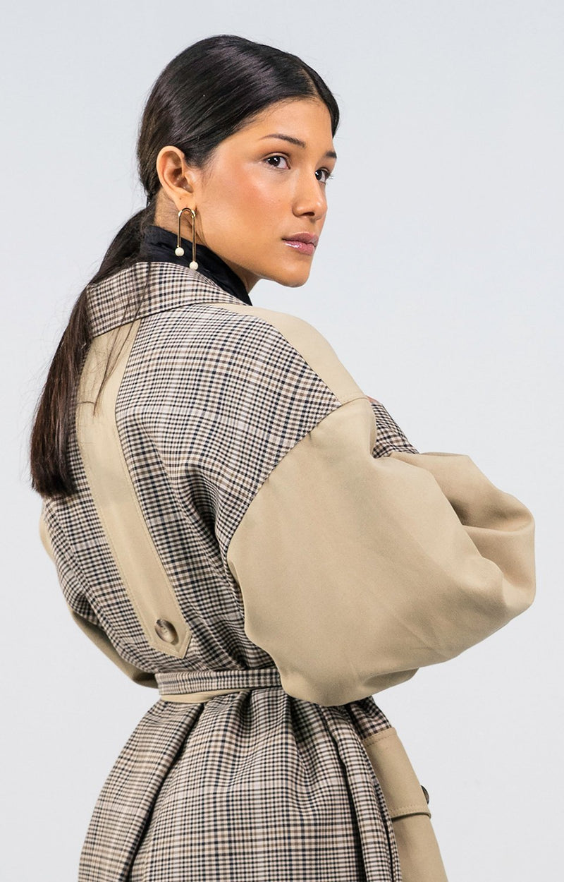 Mokgadi Oversized Cotton Drill Trench Coat - Judy Sanderson