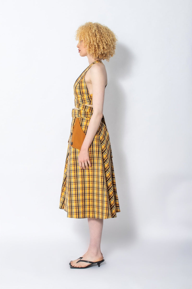 Nsuku cotton trench skirt - Judy Sanderson