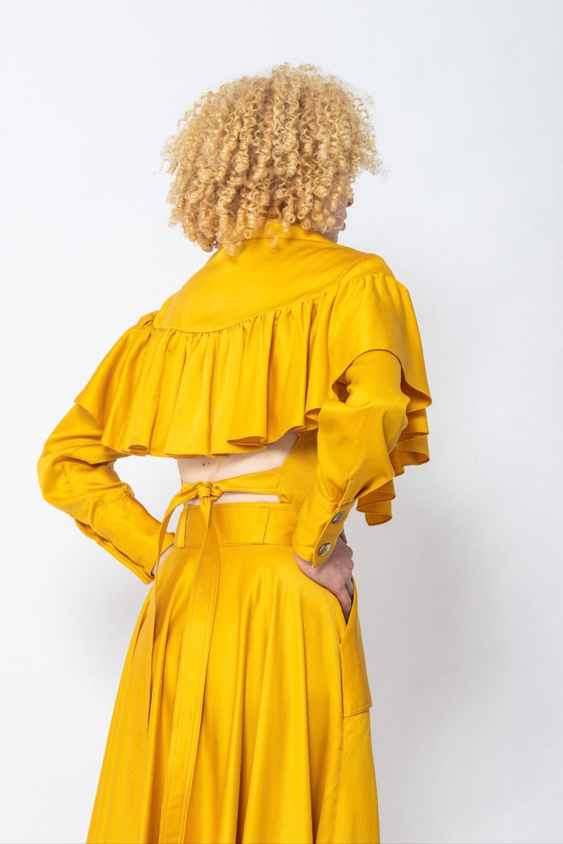 Phaphatani lyocell open back shirt - Judy Sanderson