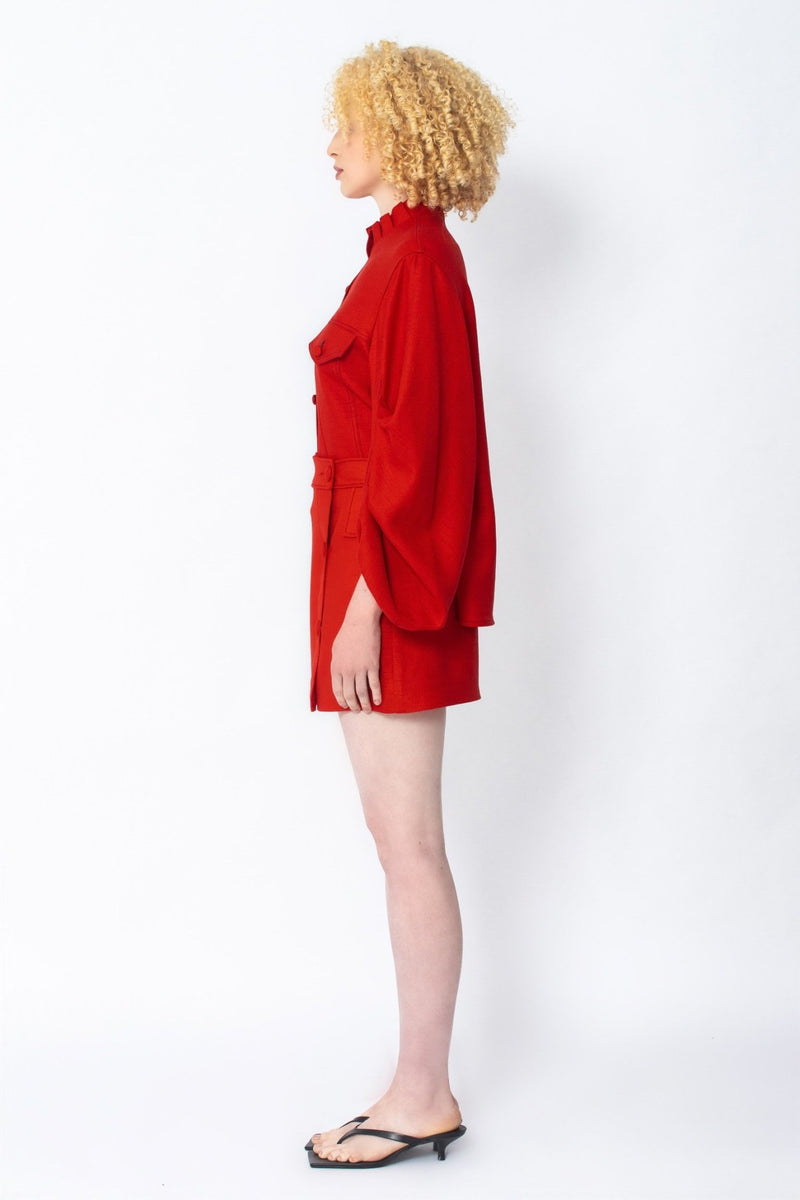 Tsakani preppy cotton ruched shirt - Judy Sanderson