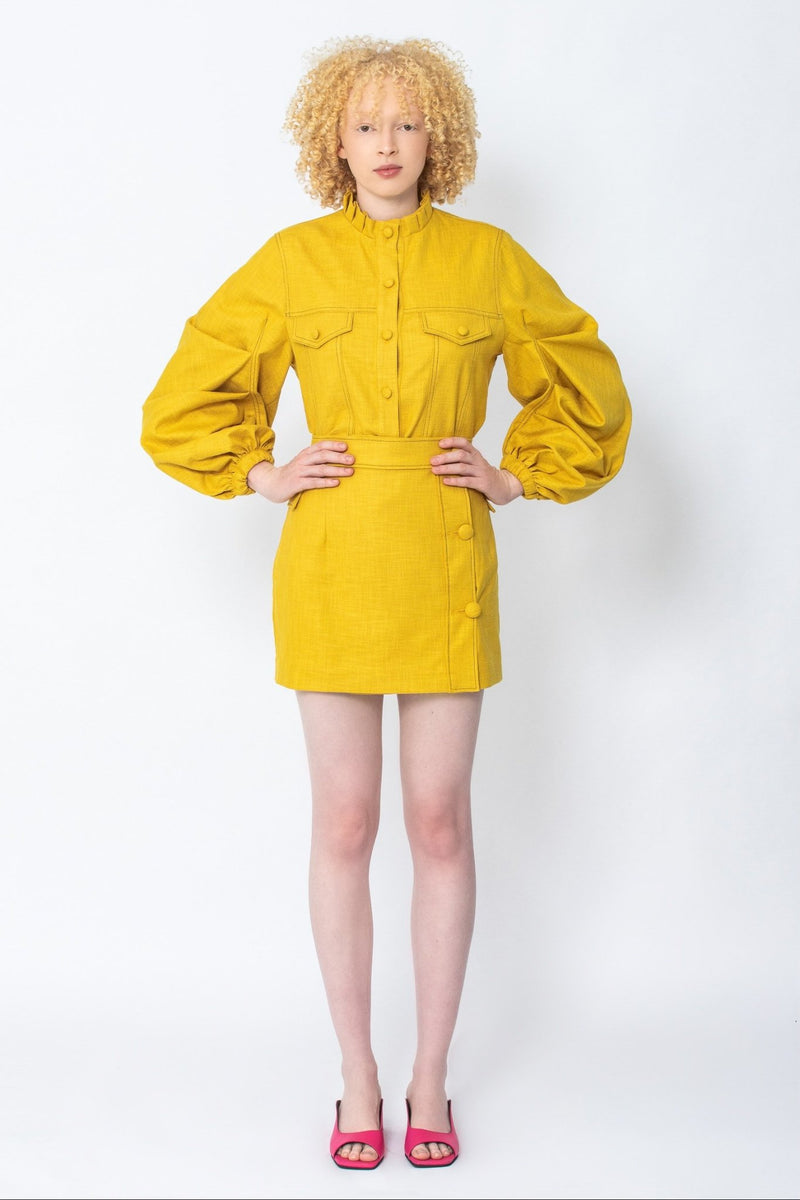 Tsakani preppy cotton ruched shirt - Judy Sanderson