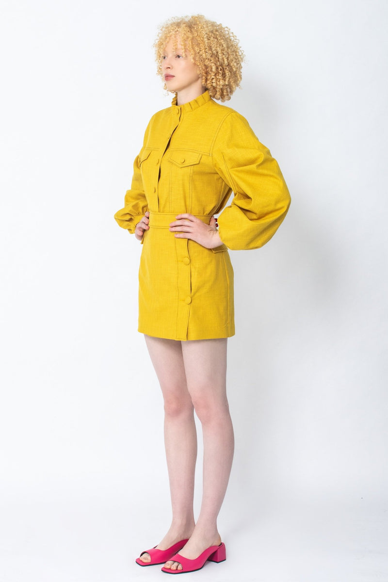 Tsakani preppy cotton ruched shirt - Judy Sanderson